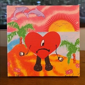 Un Veranao Sin Ti Canvas Art ( Bad Bunny )